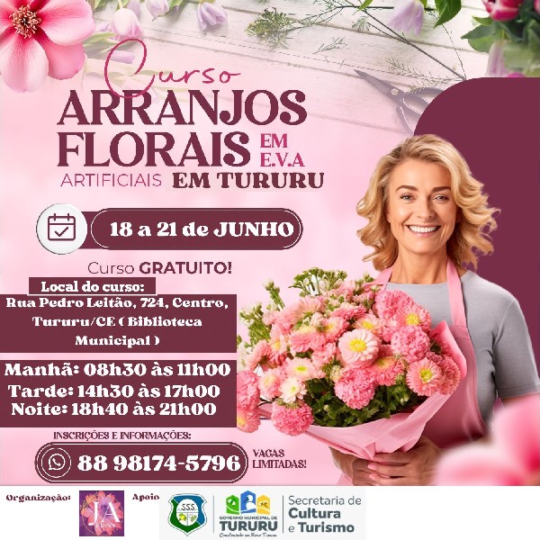 CURSO DE FLORES EM E.V.A